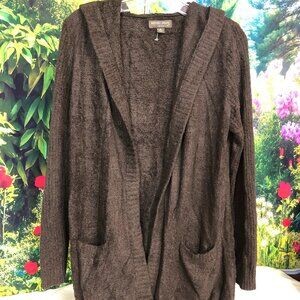 Barefoot Dreams Cozy Chic Lite Brown Cardigan Size Medium    #1252